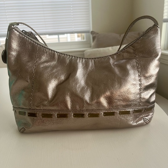 The Sak Handbags - The Sak Bridget Leather Metallic Hobo Bag